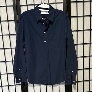 Everlane Navy Button-Down Shirt XS 100% Cotton